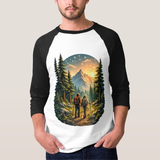 Camping-Lifestyle Feels Right – Ballpark Trail Tee (Vorderseite)