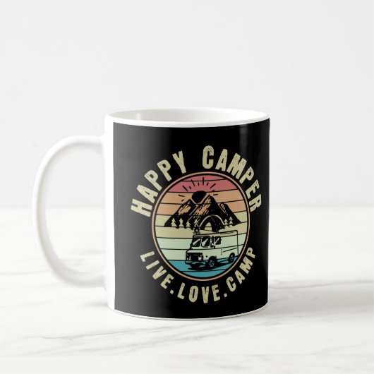 Camping - Live. Liebe. Lager im Freien Kaffeetasse (Links)