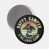 Camping - Live. Liebe. Lager im Freien Magnet (Vorderseite/Rückseite)