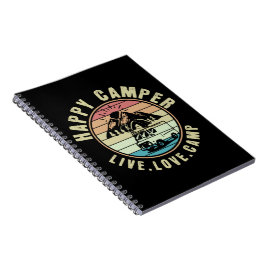 Camping - Live. Liebe. Lager im Freien Notizblock
