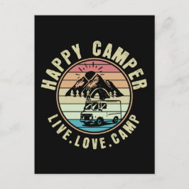 Camping - Live. Liebe. Lager im Freien Postkarte
