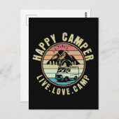 Camping - Live. Liebe. Lager im Freien Postkarte (Vorne/Hinten)