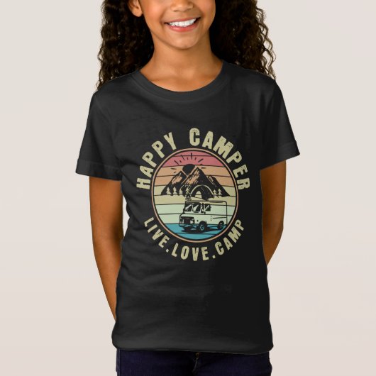 Camping - Live. Liebe. Lager im Freien T-Shirt (Vorderseite)