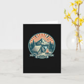 Camping-Logo Sehr Cool Karte (Gelbe Blume)