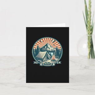 Camping-Logo sehr cooles Sticker  Karte