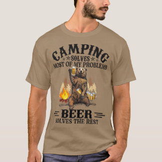 Camping löst die meisten meiner Probleme Bär und T-Shirt