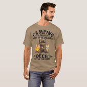 Camping löst die meisten meiner Probleme Bär und T-Shirt (Vorne ganz)