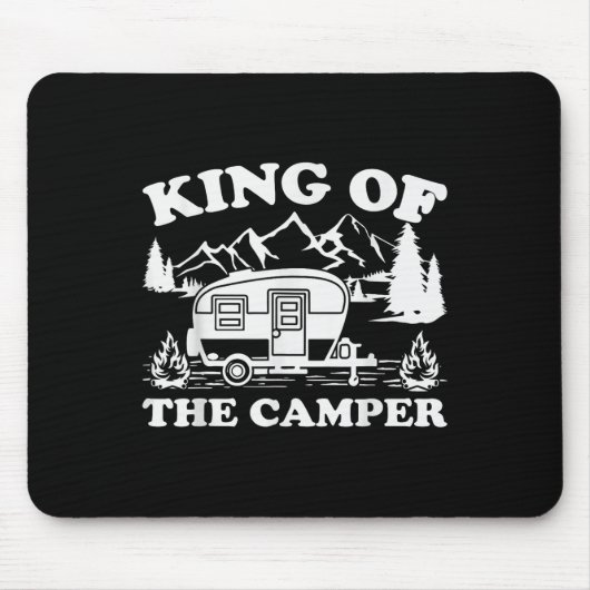 Camping Lover Camper Van King vom Camper Mousepad (Vorne)