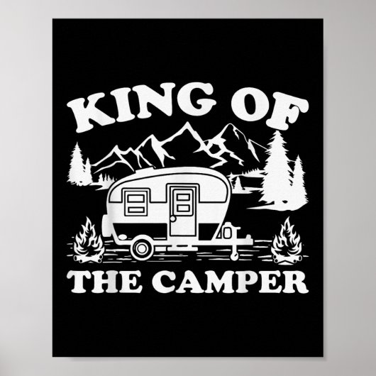 Camping Lover Camper Van King vom Camper Poster (Vorne)