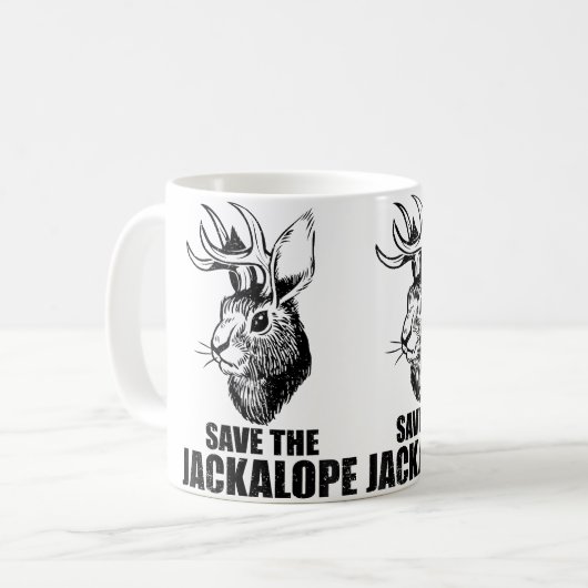 Camping Lover Jackalope Kaffeetasse (Vorderseite Links)