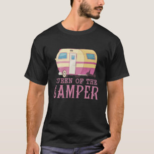 Camping Lustige Königin Vintage RV Van Von Camper T-Shirt