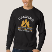 Camping macht mich glücklich sweatshirt (Vorderseite)