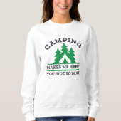 Camping macht mich glücklich sweatshirt (Vorderseite)