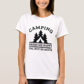 Camping macht mich glücklich T-Shirt (Vorderseite)