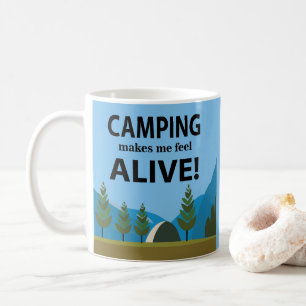 Camping Macht Mich Lebendig Camping Kaffeetasse