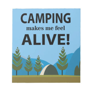Camping Macht Mich Lebendig Camping Notizblock
