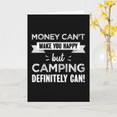 Camping macht Sie glücklich Karte (Gelbe Blume)
