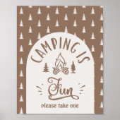 Camping macht Spaß One Happy Camper Poster (Vorne)