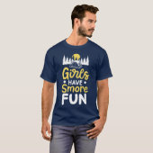 Camping Mädchen Camper vintage T-Shirt (Vorne ganz)