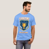 Camping-Mädchen süßes Geschenk T-Shirt (Vorne ganz)
