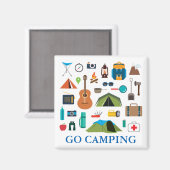 Camping Magnet (Vorderseite/Rückseite)