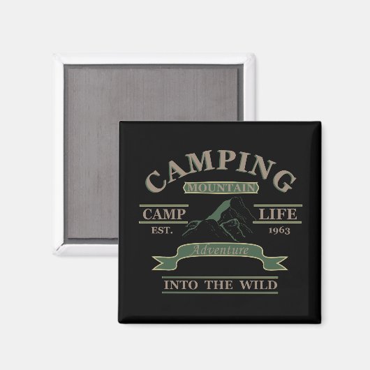Camping Magnet (Vorderseite/Rückseite)