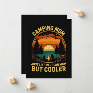 Camping-Mama, genau wie eine normale Mama Ankündigung