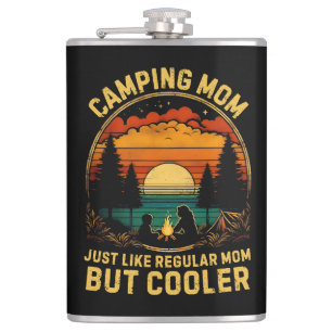 Camping-Mama, genau wie eine normale Mama Flachmann