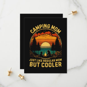 Camping-Mama, genau wie eine normale Mama Save The Date