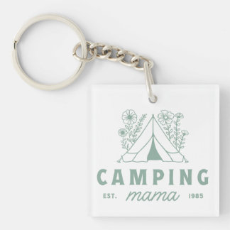 Camping Mama Mutter Sommercamp Mutter Ästhetik Schlüsselanhänger