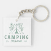Camping Mama Mutter Sommercamp Mutter Ästhetik Schlüsselanhänger (Rückseite)