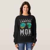 Camping Mama Retro Outdoor Grafik T-Shirt Happy Ca Sweatshirt (Vorne ganz)