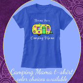 Camping Mama Sweet Camper Trailer mit Name T-Shirt