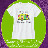 Camping Mama Sweet Camper Trailer mit Name T-Shirt