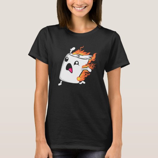 Camping Marshmallow rösten S'mores Camping Lagerfe T-Shirt (Vorderseite)