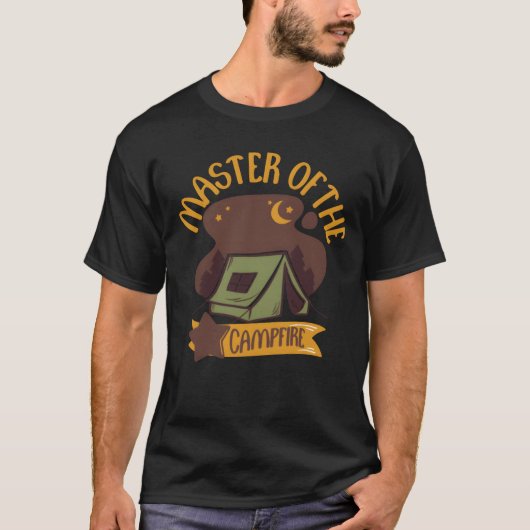 Camping Master Ofhe Campfire Dad Camper Dad Summ f T-Shirt (Vorderseite)