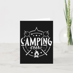 Camping-Matching-Design für Family Camper Group Ca Karte