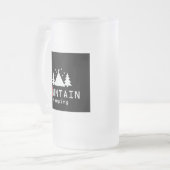 Camping Mattglas Bierglas (Vorderseite Links)