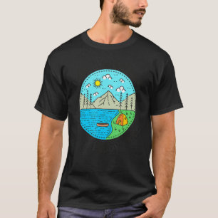 Camping "Mein glücklicher Platz am McDo-See" T-Shirt