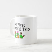 Camping meine erste Campings-Reise Kaffeetasse (Vorderseite Links)