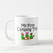 Camping meine erste Campings-Reise Kaffeetasse (Links)