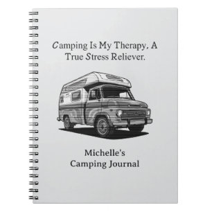 Camping meine Therapie echter Stressabbau Outdoor Notizblock