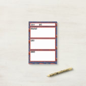 Camping-Menü-Essensplanungstool Post-it Klebezettel (Auf Schreibtisch)