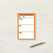 Camping-Menü-Essensplanungstool Post-it Klebezettel (Auf Schreibtisch)