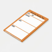 Camping-Menü-Essensplanungstool Post-it Klebezettel (angewinkelt)