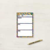 Camping-Menü-Essensplanungstool Post-it Klebezettel (Auf Schreibtisch)