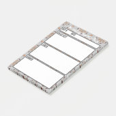 Camping-Menü-Essensplanungstool Post-it Klebezettel (angewinkelt)