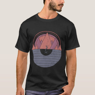 Camping Minimal Berge Scout Camper Outr Mädchen T-Shirt