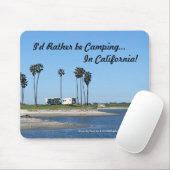Camping, Mission Bay Beach, Kalifornien Mousepad (Mit Mouse)