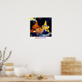 Camping mit den Sternen Poster (Küche)